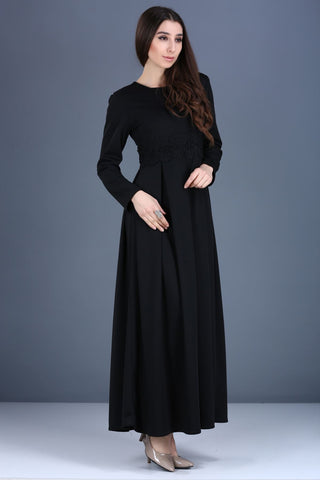 Zipped Black Dress