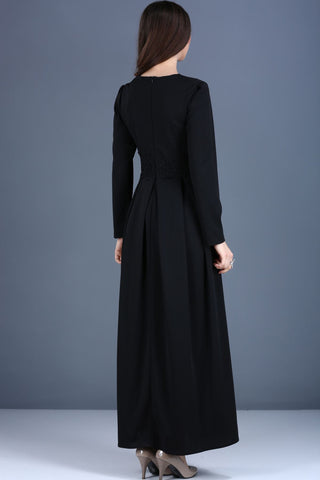 Zipped Black Dress