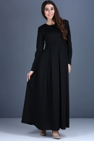 Zipped Black Dress