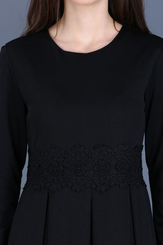 Zipped Black Dress