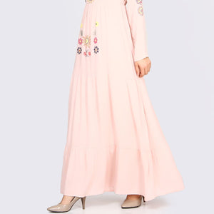 Embroidered Powder Dress