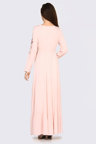 Embroidered Powder Dress