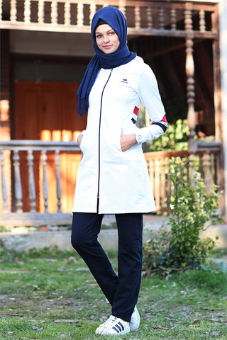Sleeves Bottom Garnil White Veiling Tunic