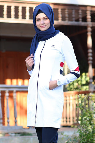 Sleeves Bottom Garnil White Veiling Tunic
