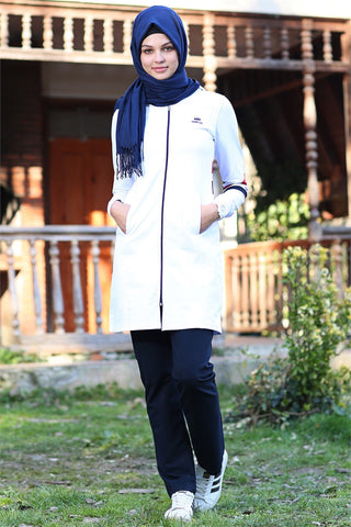 Sleeves Bottom Garnil White Veiling Tunic