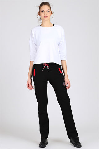 Crested Women's Black Sweatpants