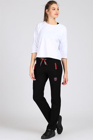 Crested Women's Black Sweatpants