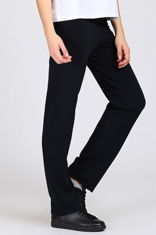 Plain Leg Women's Navy Blue Sweatpants