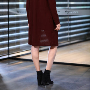 Claret Red Cardigan