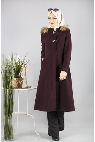 Hooded Maroon Cachet Cap