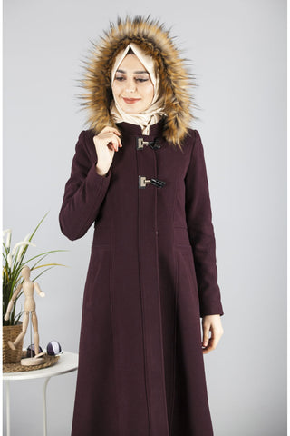 Hooded Maroon Cachet Cap