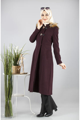 Hooded Maroon Cachet Cap