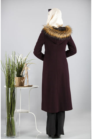 Hooded Maroon Cachet Cap
