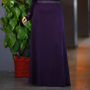 Big Size Purple Dress