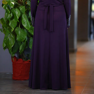 Big Size Purple Dress