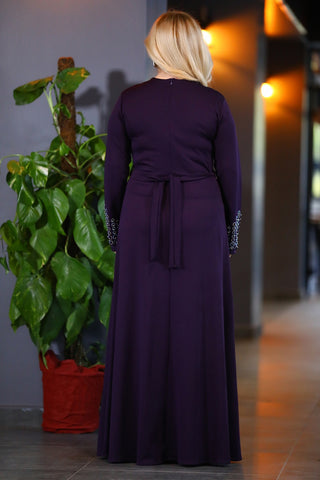 Big Size Purple Dress