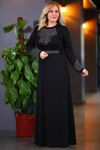 Big Size Black Dress