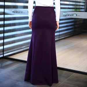 Long Dark Purple Skirt