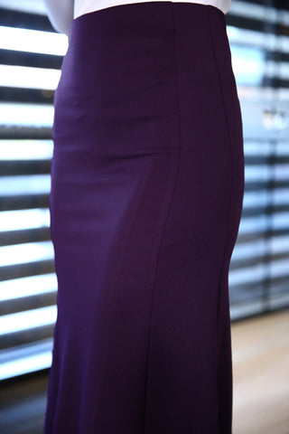 Long Dark Purple Skirt