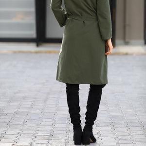 Khaki Long Cardigan
