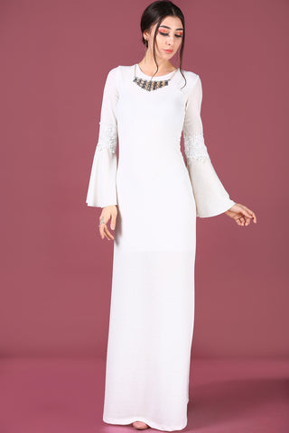 Ecru Evening Dress