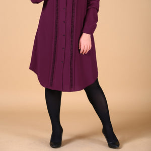 Oversize Maroon Tunic & Dress