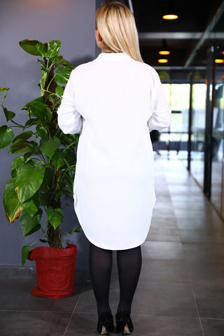 Big Size White Dress