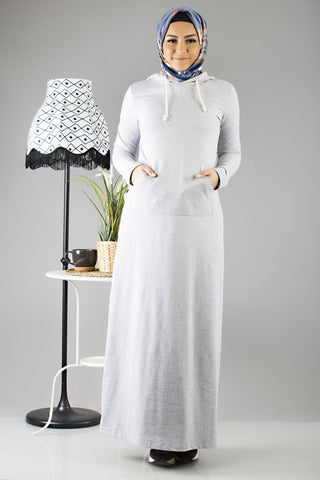 Hooded Grey Dress