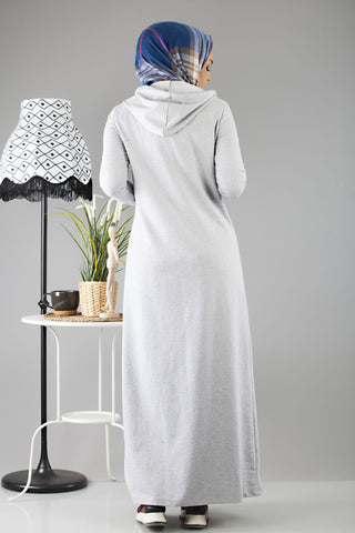 Hooded Grey Dress