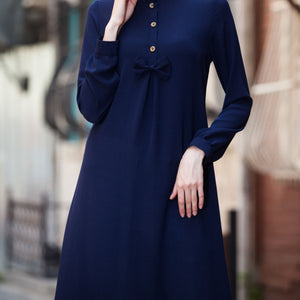 Bowtie Navy Blue Tunic