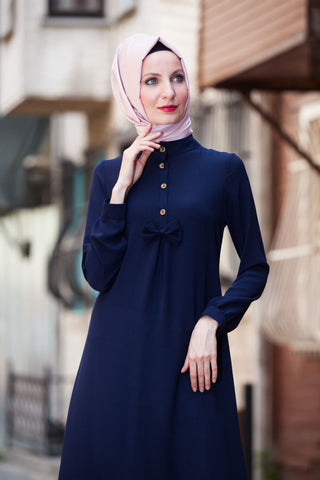 Bowtie Navy Blue Tunic