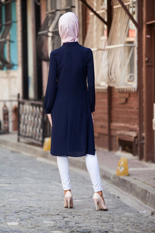 Bowtie Navy Blue Tunic