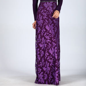 Silvery Purple Evening Dress