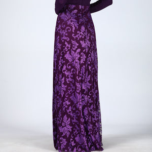 Silvery Purple Evening Dress