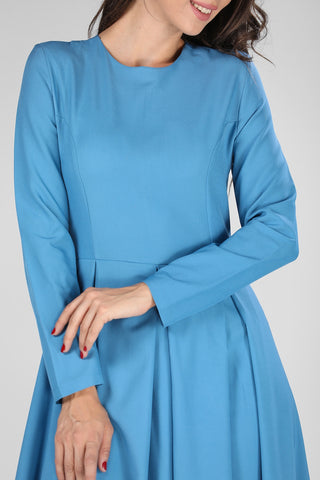 Zipped Indigo Dress