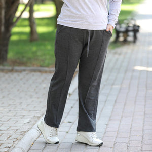 Banded Waist Anthracite Sweatpants