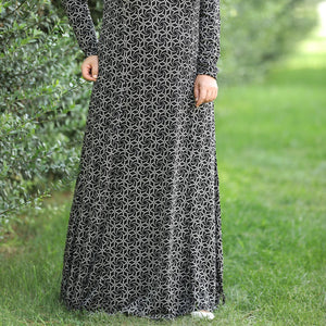 Oversize Patterned Dress