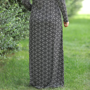 Oversize Patterned Dress