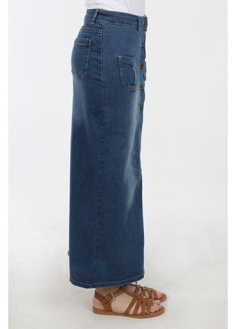 Long Denim Skirt