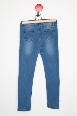 Girl's Blue Pearly Pants