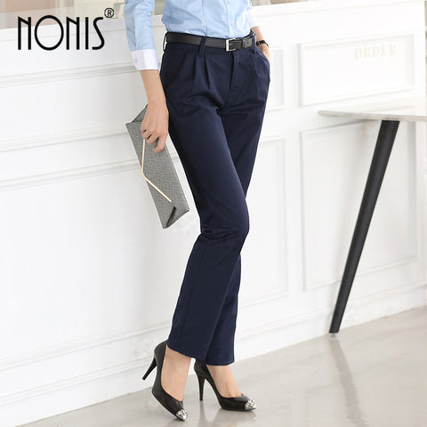 Nonis Full length professional business Formal pants trousers work wear office